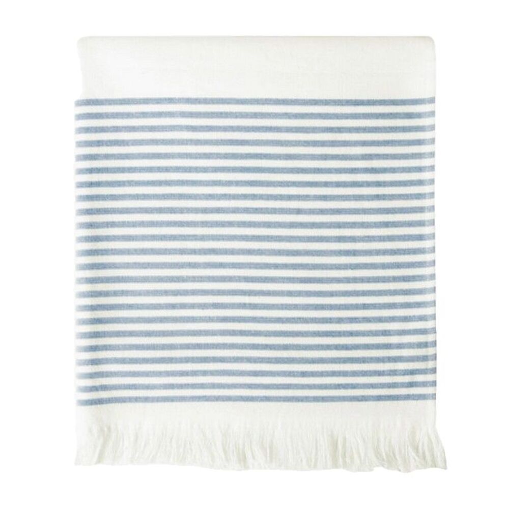 Croscill Hand Towels Set of 2Coastal Beach Stripe 100% Cotton 30x16 Beach House